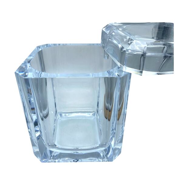 The Regal 3Qt Carlisle Vtg GRAINWARE Ice Bucket Clear‎ Lucite Swivel Top MCM - Picture 3 of 10